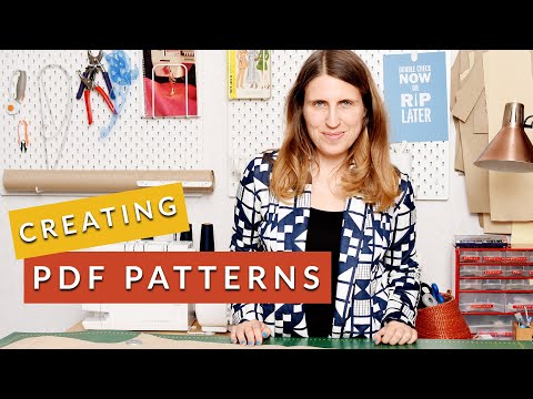 Creating PDF sewing patterns - Digital pattern making tutorial 