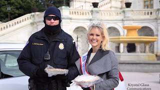 Thanksgiving Day: Miss Capitol Hill serves pies to Capitol HIll Police
