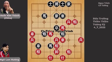 Cờ tướng - Vừa ra quân Ngô Lan Hương mất xe, Đối thủ quá vui đòi chơi 1 tỏi