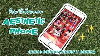 🦋how to have an aesthetic phone (anime edition) | case, wallpaper, custom apps,etc.✨// hoshi-chan screenshot 5