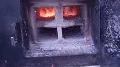 Nature's Comfort gt-220 in gasification mode outdoor boiler furnace