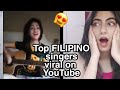 Top 10 Filipino singers who went Viral on youtube Reaction 😱🇵🇭