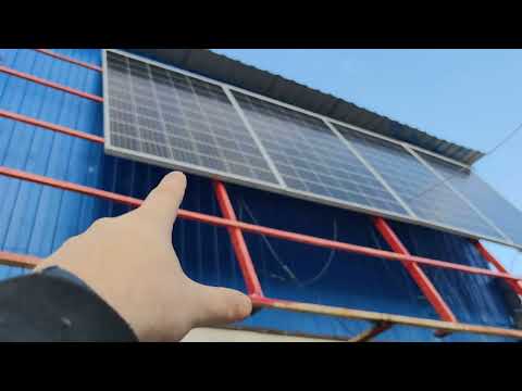 Видео: две сетевых солнечных электростанции зимой