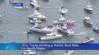 President Trump's Son, Eric Holds MAGA Boat Rally