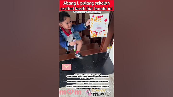 Brother L came home from school excited to show his mother this #lestikejora #rizkybillar #leslar...