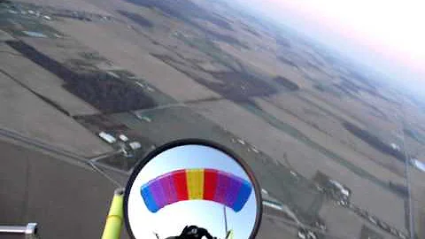 Fred McDaniel's first powered parachute flight