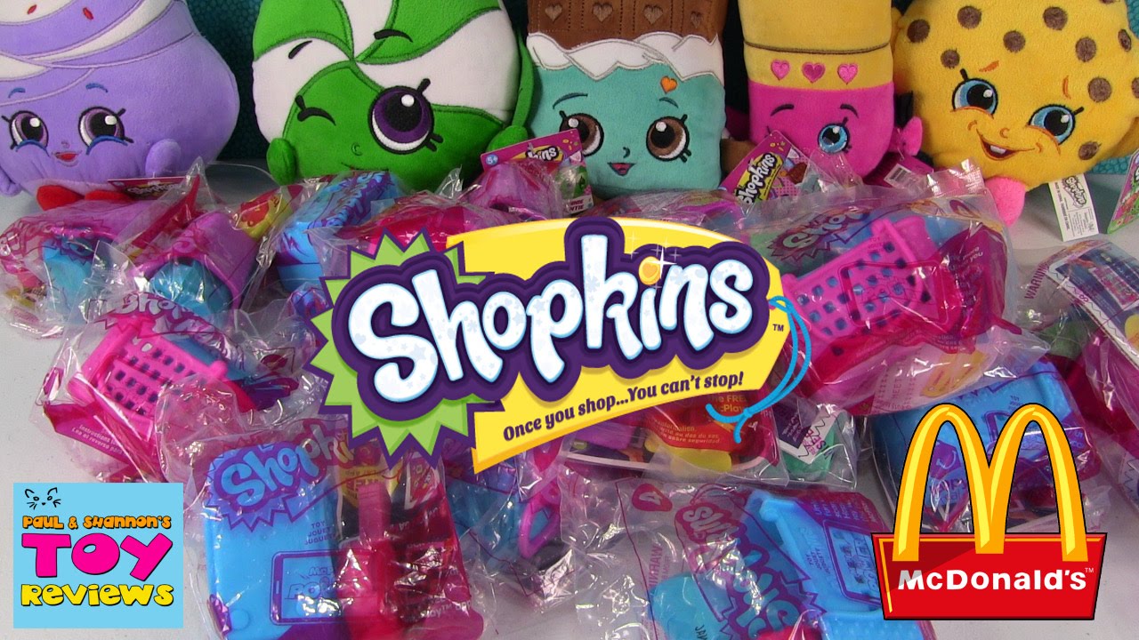 McDonalds Shopkins Happy Meal Toys Huge Opening Palooza
