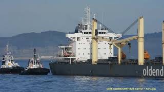 GEBE OLDENDORFF Arrives from Ust-Luga (RU) and docking maneuver - La Coruna (ES), 24 december 2018