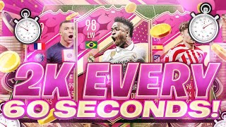 OMG 2K EVERY 60 SECONDS FIFA 23 BEST TRADING METHOD (FIFA 23 SNIPING FILTERS & FLIPPING)