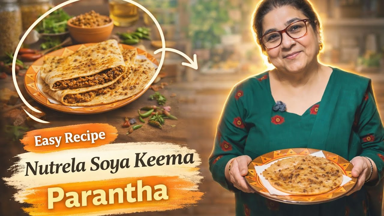 How To Make Soya Keema Paratha at Home | Nutrela Soya Chunks Recipe | Easy Recipe