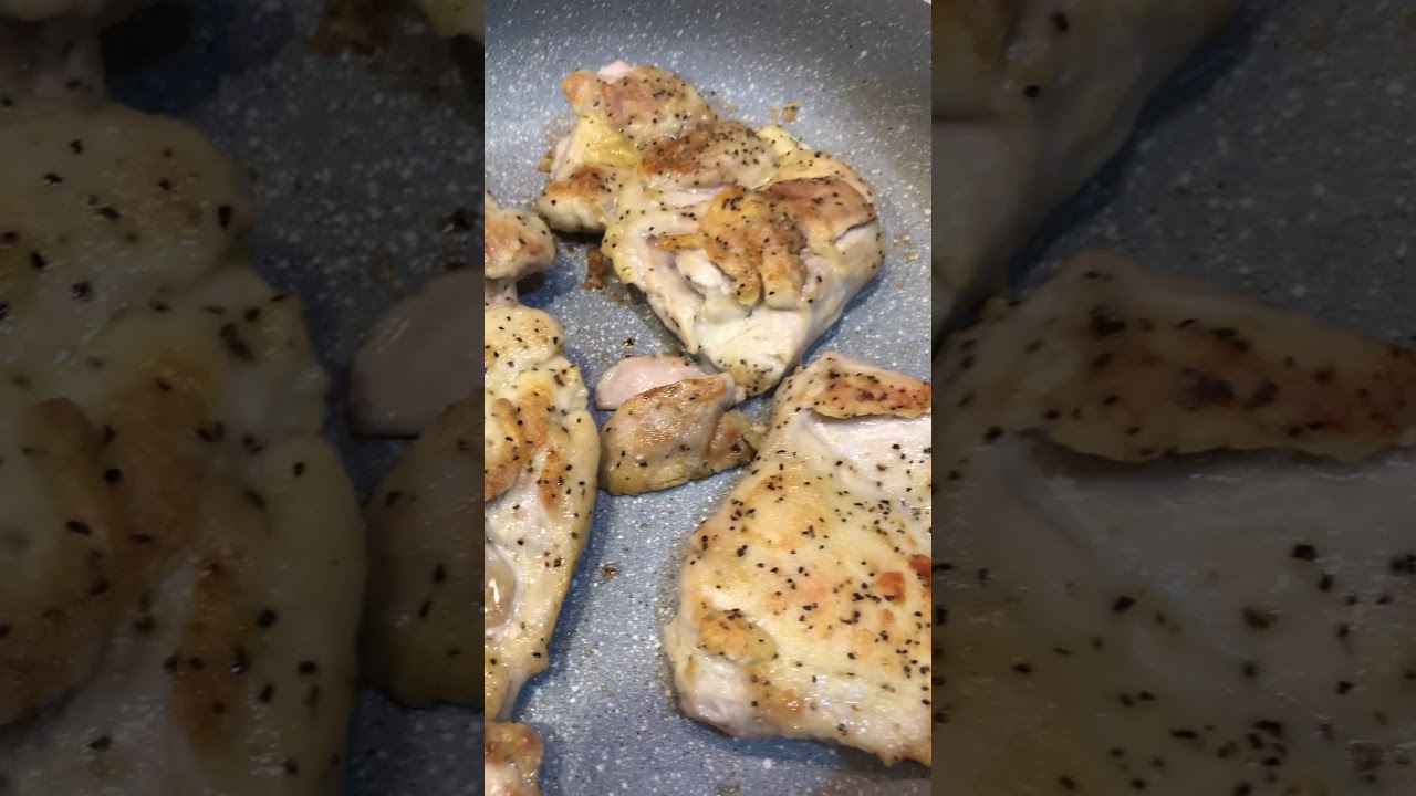 Sauteeing Chicken Thighs for the Weight Watchers 5 point ...