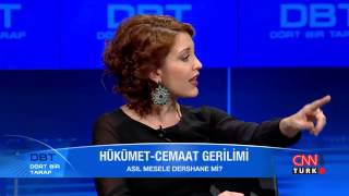 Canlı yayında cemaat tartışması