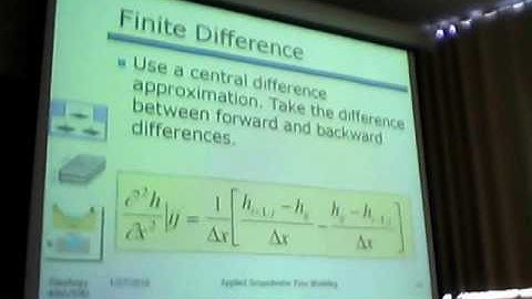 Ground Water Modeling...the finite difference method, not for the weak hearted