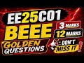 EE25C01 BEEE Important 3marks 12marks Questions | Confirm Questions with Answers | Engineering king