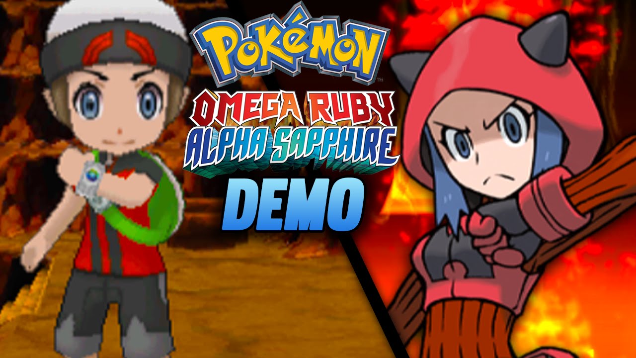Pokemon Omega Ruby & Alpha Sapphire DEMO GAMEPLAY!! - YouTube