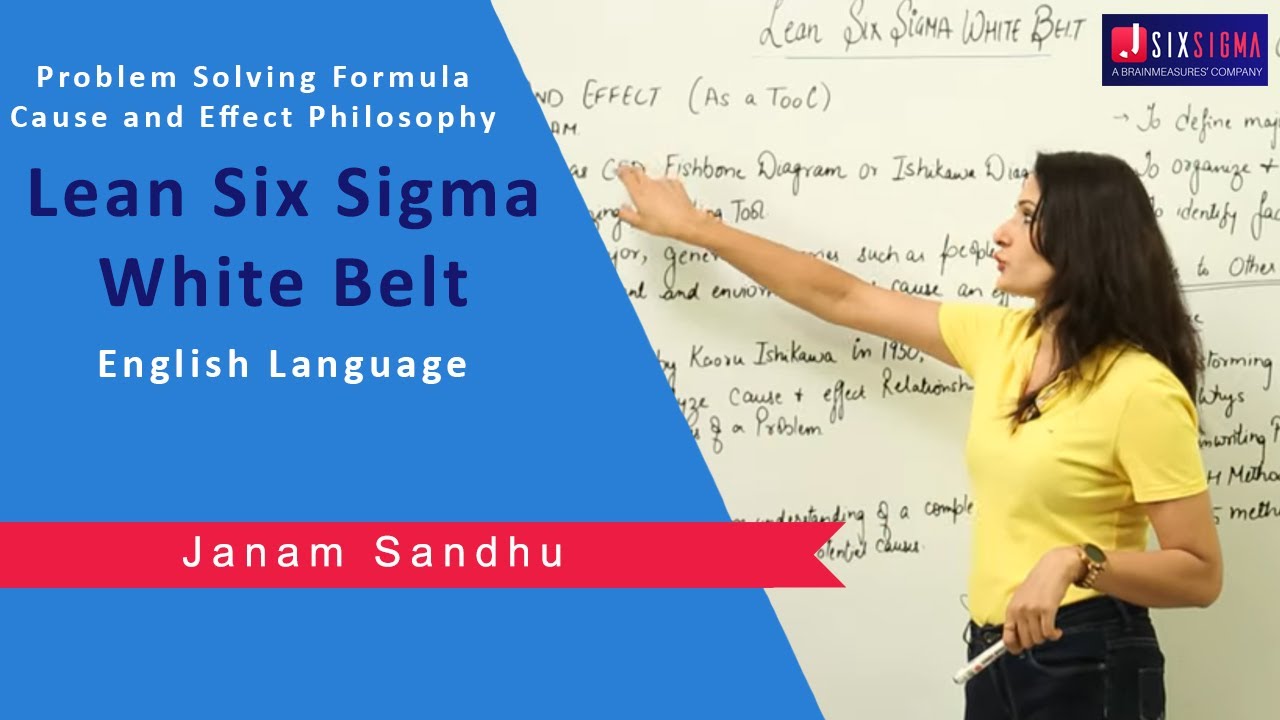 Lean Six Sigma White Belt Course I Problem Solving Formula I Cause and Effect Philosophy I Training