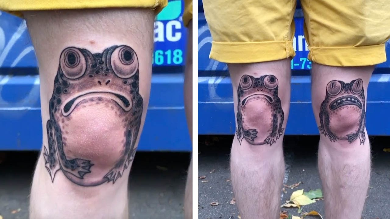 Funny tattoo Silly tattoo ideas Knee tattoo  Knee tattoo Tattoos Funny  tattoos