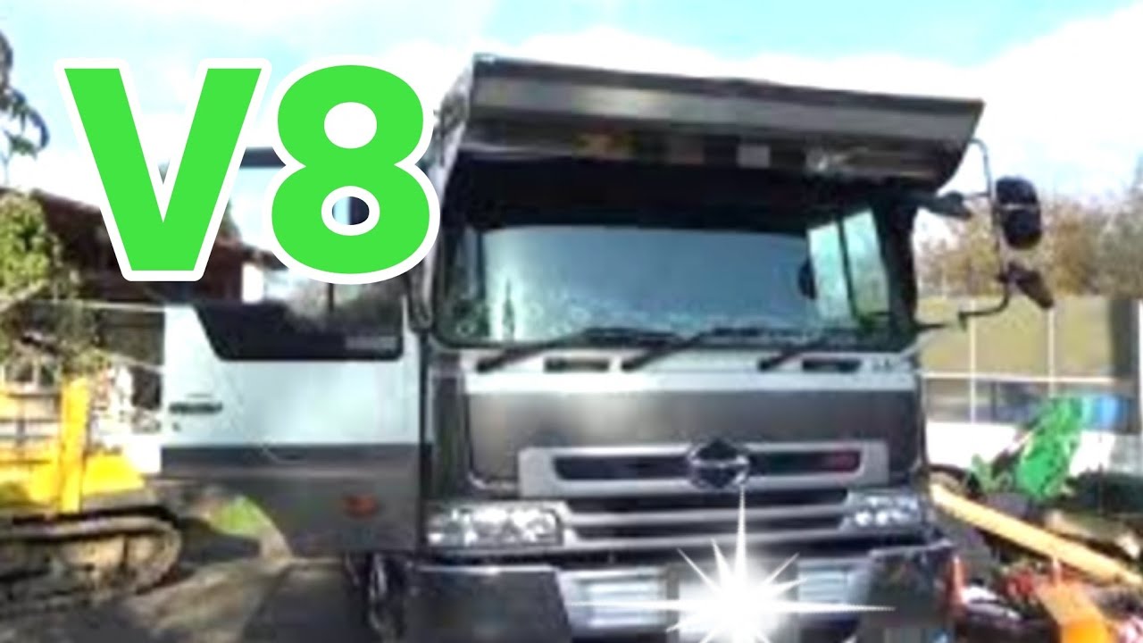 日野トラック・スーパードルフィンプロフィア V8 エンジン音 1997年式