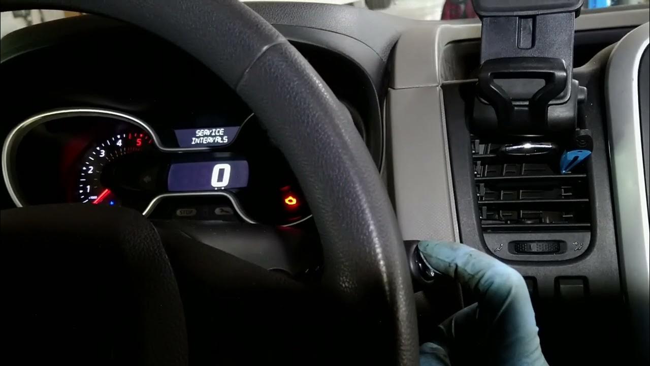 Renault Trafic 2018 service reset YouTube