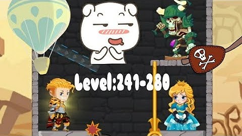 How to loot Level: 241-280 pin pull & hero rescue - All levels solution gameplay walkthrough part 7