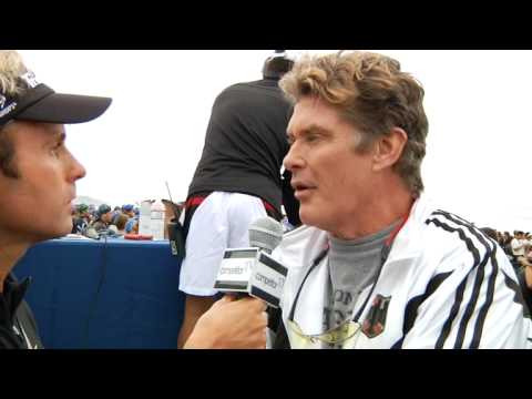 Mitch Thrower interviews David Hasselhoff at Nauti...