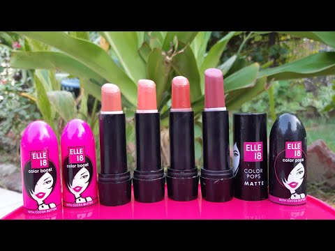 Elle 18 color pop lipsticks review