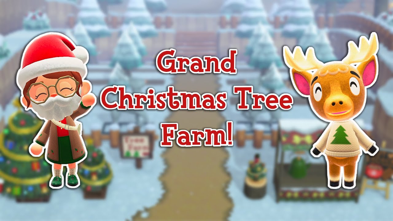GRAND CHRISTMAS TREE FARM // ACNH Speed Build YouTube