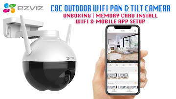 EZVIZ C8C Outdoor weatherproof camera Setup | Unboxing, Memory card, WIFI Mobile APP Configuration