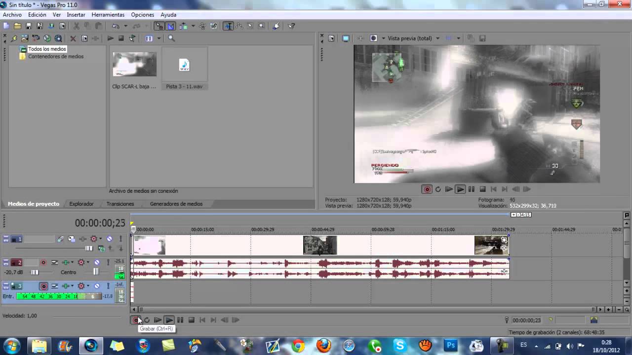 Sony Vegas Pro 11 Tutorial Parte 1 Perfecto Para Empezar En Youtube Youtube