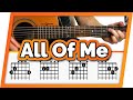 All Of Me Guitar Tutorial (John Legend) Easy Chords Guitar Lesson