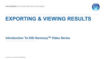 Exporting and Viewing Results