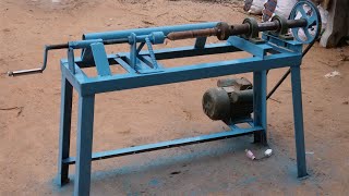DIY WOOD DRILL POWERED LATHE MACHINE/HOMEMADE WOOD LATHE MACHINE
