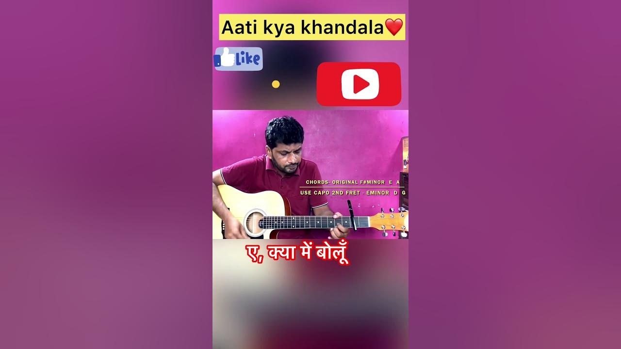 Aati Kya Khandala Mp4 Video Song Download Aati kya khandala Hit song ️| Guitar chords | Aamir khan | Ghulam movie