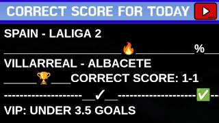 Today Correct Score Predictions 20052024Football Predictions Todaysoccer Betting Tipssure Win