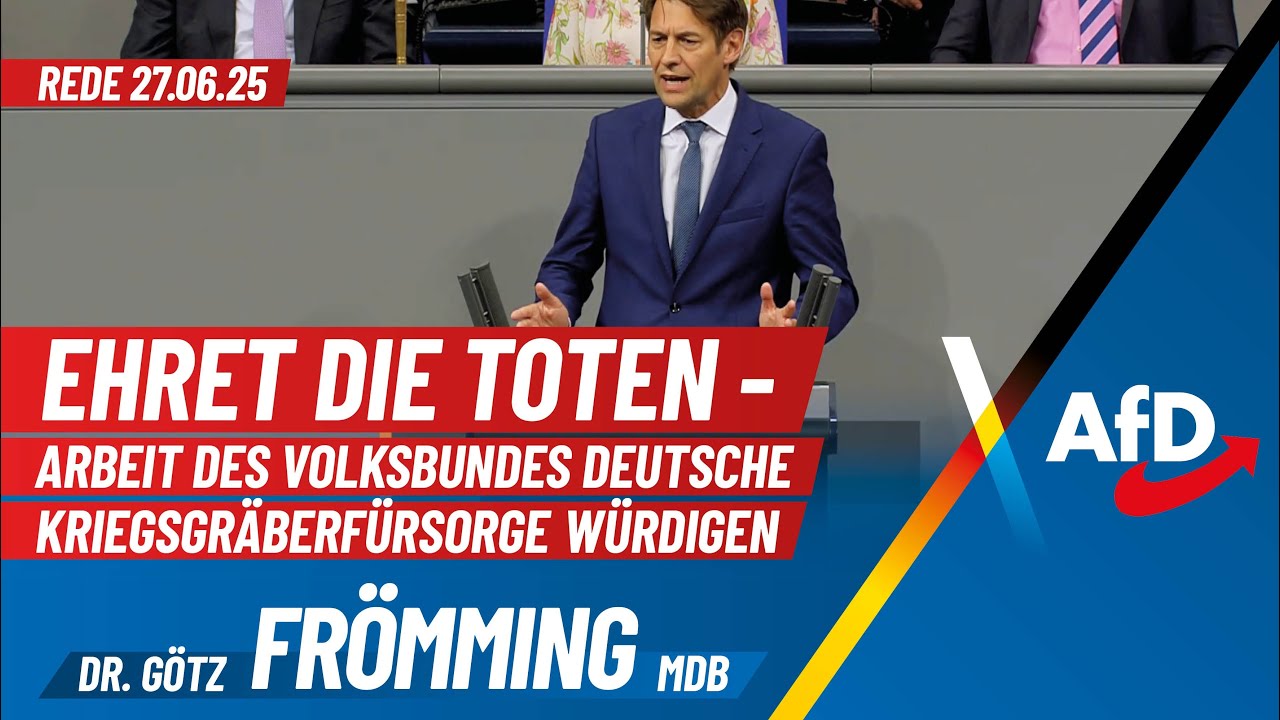 Ehret die Toten - Arbeit des Volksbundes Deutsche Kriegsgräberfürsorge würdigen