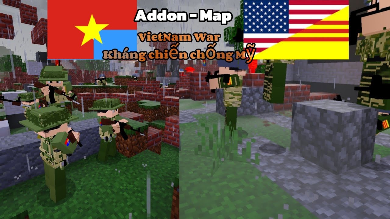 Minecraft: Addon - Map Vietnam War | Addon Kháng chiến chống Mỹ