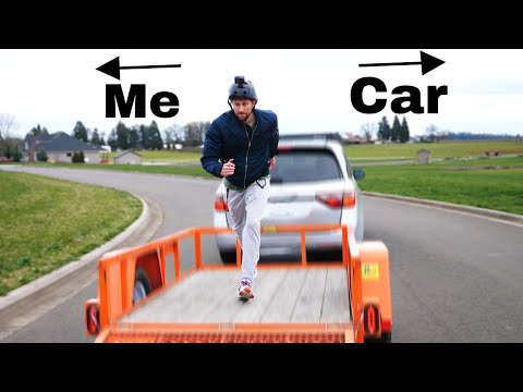 Running Off A Vehicle Backwards At The Same Speed That It Is Driving Forward!
