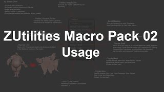 ZUtilities Macro Pack 02 - Unofficial ZBrush Macro Pack - Usage