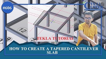 Design of Tapered Cantilever Slab in Tekla || Adding Curved Cantilever Slab in Tekla || TSD