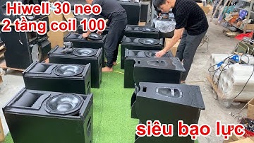 Bass neo 30 Hiwell 2 tầng coil 100 về hàng 50 cặp , array thành phẩm 14tr/cặp . DVH audio 0363553277