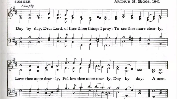 Day by Day, Dear Lord (Sumner)