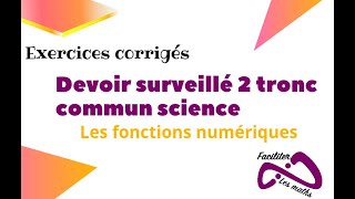 Devoir 2 math tronc commun semestre 2