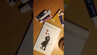couple love watercolor drawing ❤️❤️ #love #lovestatus #drawing #art #watercolor #song #trending