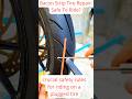 Motorcycle Tire Emergency Roadside Repair Tutorial #satisfying
