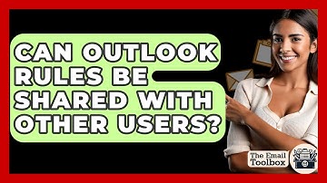 Can Outlook Rules Be Shared With Other Users? - TheEmailToolbox.com