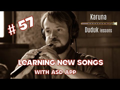 Armenian duduk tutorials #57. Learning with Amazing Slow Downer on smartphone