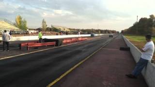 Chuck at the dragstrip