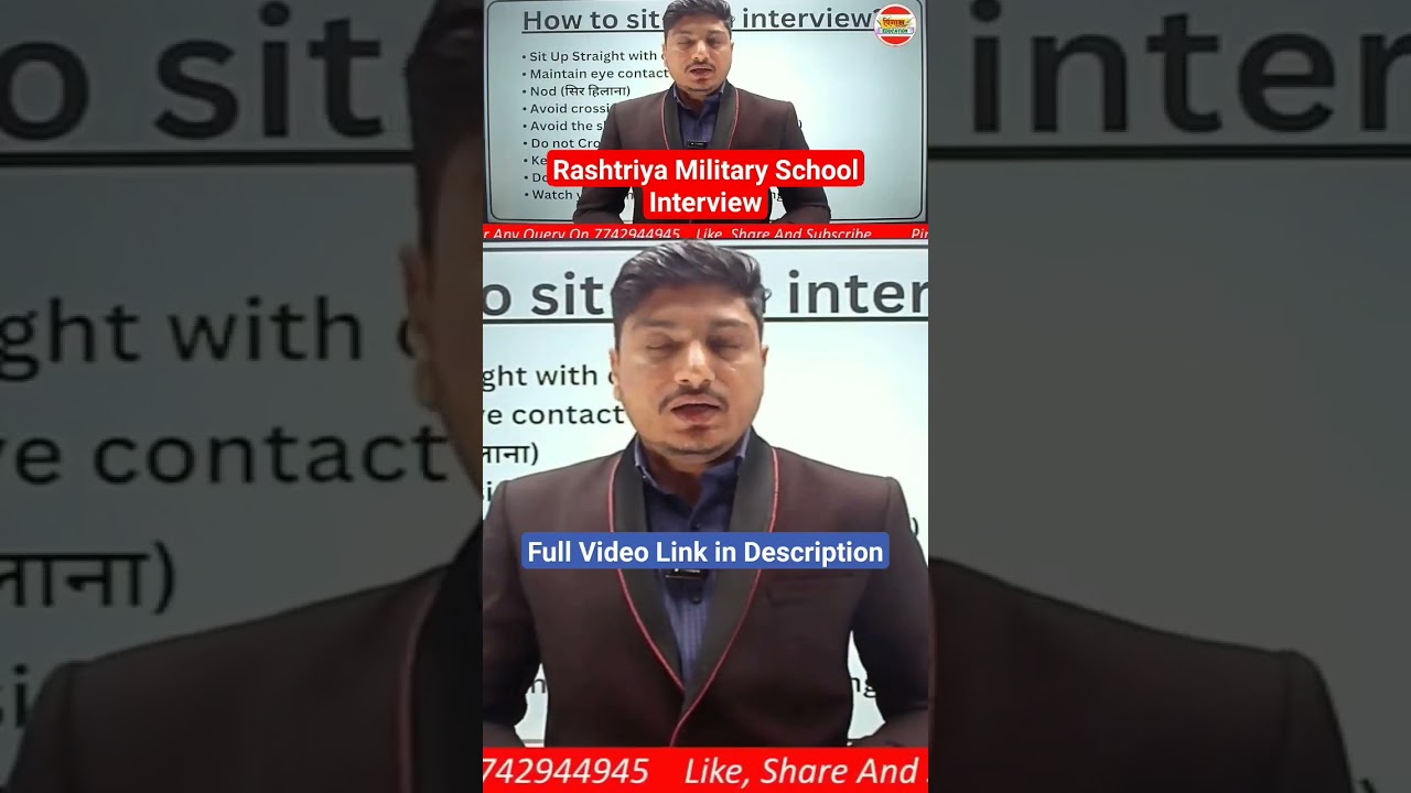 Rashtriya Military School Interview Questions | RMS Interview Tips | 