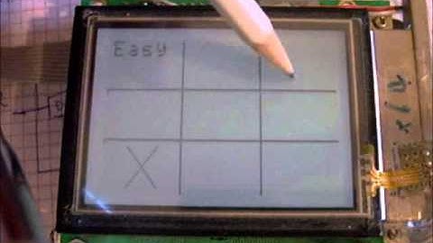 Tic Tac Toe on AVR atmega32 + t6963c glcd