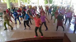 Senam Hulondalo with ibu ibu Persit gorontalo